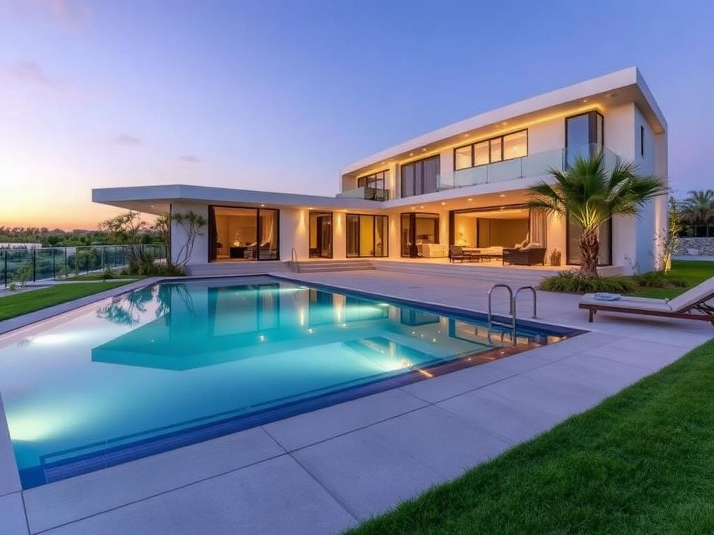 Casa de alto padrão com piscina